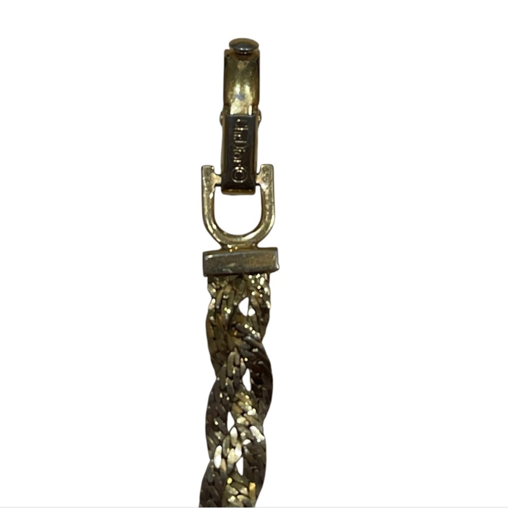 Sale‼️Christian Dior Authentic Gold Plated Braided Bracelet- Preowned - Picture 8 of 10
